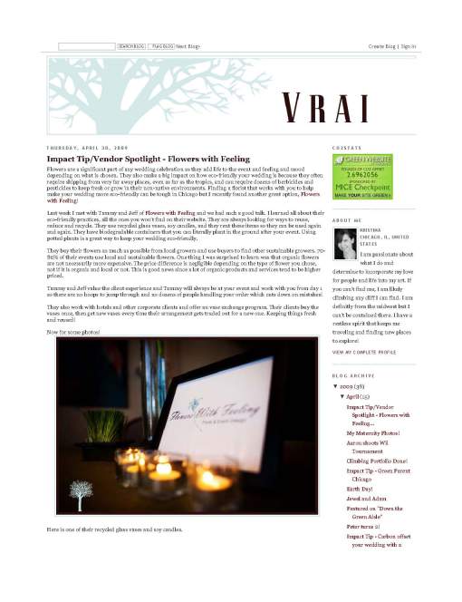 Vrai Photography Blog: Vendor Spotlight / Green Chicago Florist